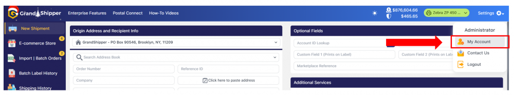 Origin Address 2